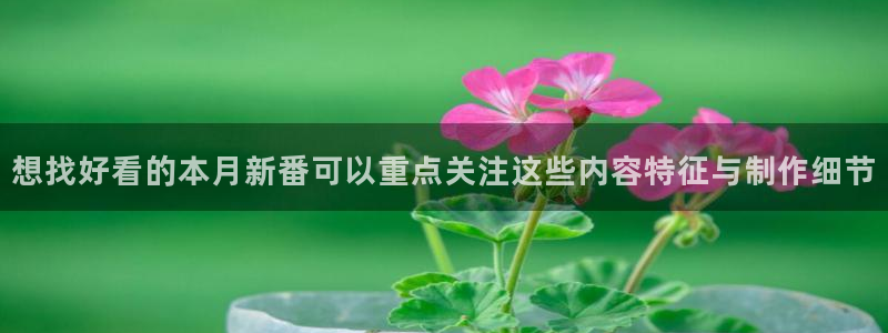 虫虫漫画网页版：想找好看的本月新番可以重点关注这些内容特征与制作细节配图