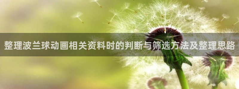 虫虫漫画免费完整版:整理波兰球动画相关资料时的判断与筛选方法及整理思路配图